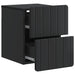 Dulap de noapte suspendat 2 pcs Negru 33 x 34,5 x 43 cm - WALTI WALTI