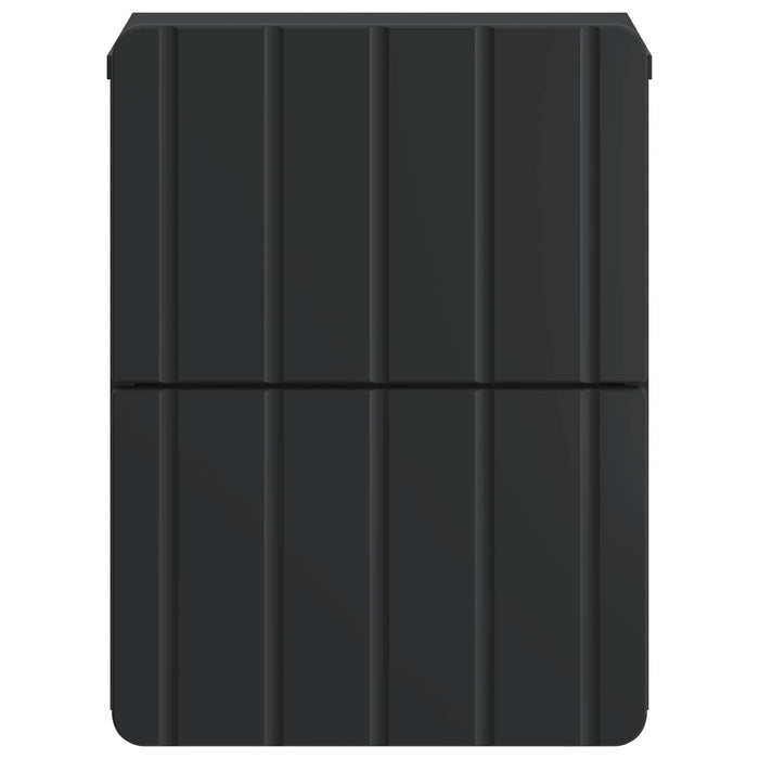 Dulap de noapte suspendat 2 pcs Negru 33 x 34,5 x 43 cm - WALTI WALTI