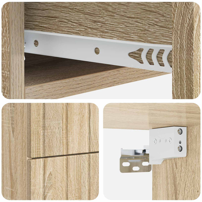 Dulap de noapte suspendat Stejar Sonoma 33 x 34,5 x 43 cm - WALTI WALTI