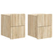 Dulap de noapte suspendat 2 pcs Stejar Sonoma 33 x 34,5 x 43 cm - WALTI WALTI