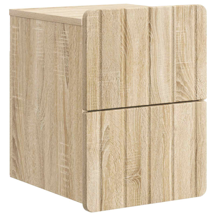 Dulap de noapte suspendat 2 pcs Stejar Sonoma 33 x 34,5 x 43 cm - WALTI WALTI