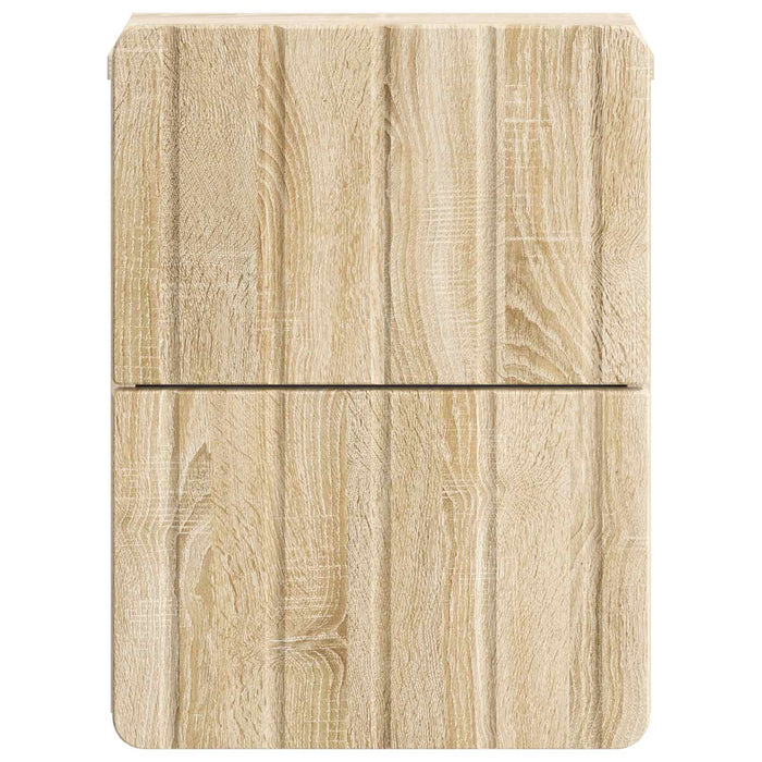 Dulap de noapte suspendat 2 pcs Stejar Sonoma 33 x 34,5 x 43 cm - WALTI WALTI