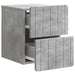 Dulap de noapte suspendat 2 pcs Gri Beton 33 x 34,5 x 43 cm - WALTI WALTI