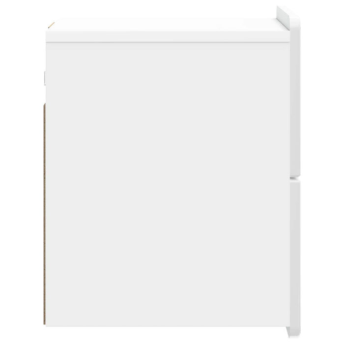 Dulap de noapte suspendat Alb foarte lucios 33 x 34,5 x 43 cm - WALTI WALTI