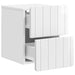 Dulap de noapte suspendat cu sertar 2 pcs Alb foarte lucios - WALTI WALTI