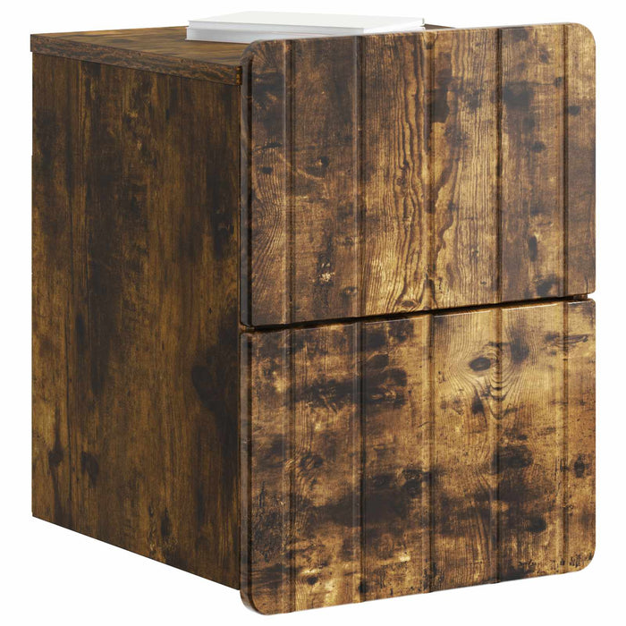 Dulap de noapte suspendat Stejar fumuriu 33 x 34,5 x 43 cm - WALTI WALTI