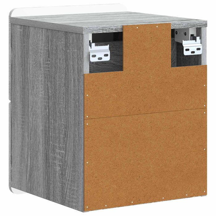 Dulap de noapte suspendat Sonoma gri 33 x 34,5 x 43 cm - WALTI WALTI