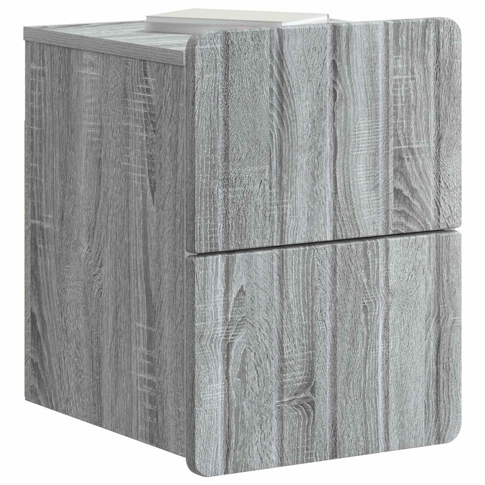 Dulap de noapte suspendat Sonoma gri 33 x 34,5 x 43 cm - WALTI WALTI