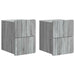 Dulap de noapte suspendat 2 pcs Sonoma gri 33 x 34,5 x 43 cm - WALTI WALTI
