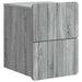 Dulap de noapte suspendat 2 pcs Sonoma gri 33 x 34,5 x 43 cm - WALTI WALTI