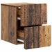 Dulap de noapte suspendat 2 pcs Lemn vechi 33 x 34,5 x 43 cm - WALTI WALTI