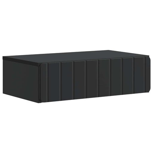 Masă laterală montată pe perete Negru 59 x 34,5 x 17 cm - WALTI WALTI