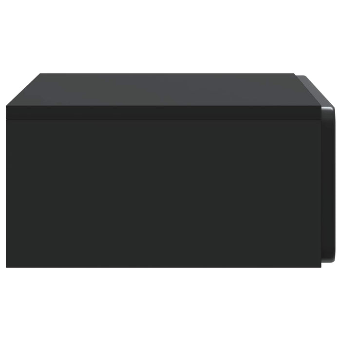 Masă laterală montată pe perete Negru 59 x 34,5 x 17 cm - WALTI WALTI