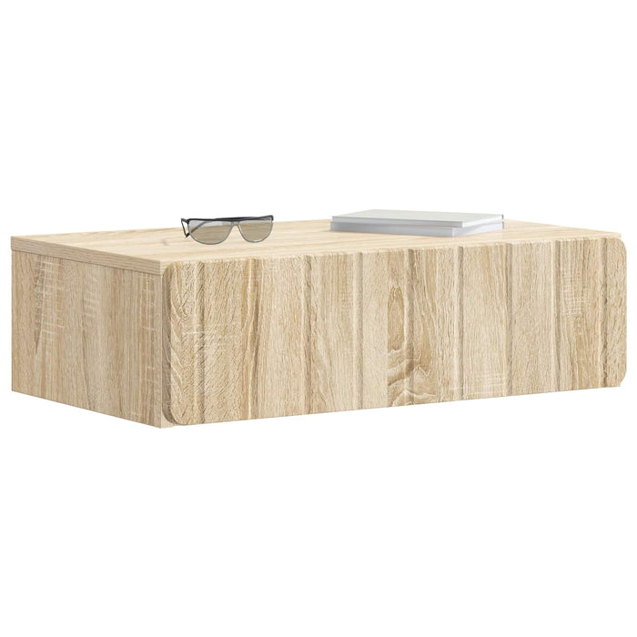 Masă laterală montată pe perete Stejar Sonoma 59 x 34,5 x 17 cm - WALTI WALTI
