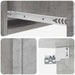 Masă laterală montată pe perete Gri Beton 59 x 34,5 x 17 cm - WALTI WALTI