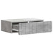 Masă laterală montată pe perete Gri Beton 59 x 34,5 x 17 cm - WALTI WALTI