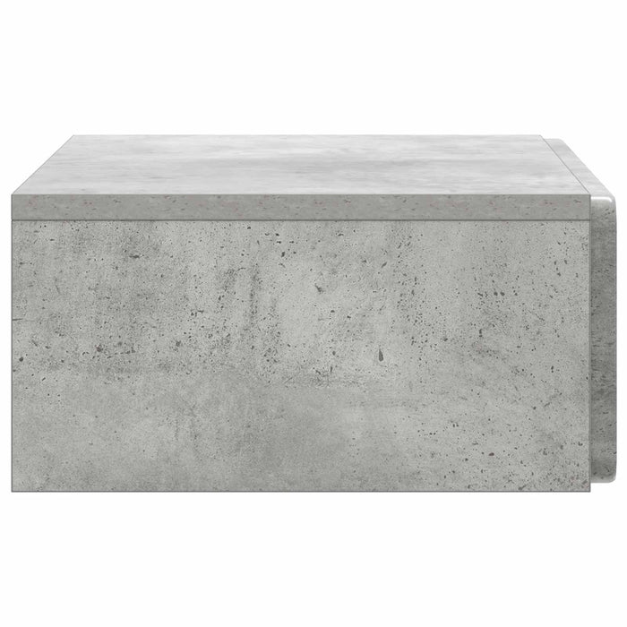 Masă laterală montată pe perete Gri Beton 59 x 34,5 x 17 cm - WALTI WALTI