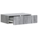 Masă laterală montată pe perete Sonoma gri 59 x 34,5 x 17 cm - WALTI WALTI