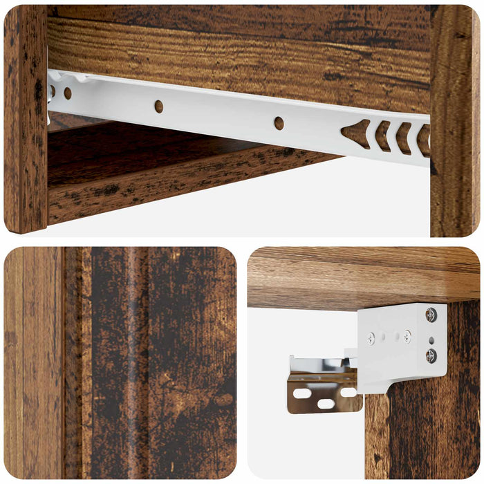 Masă laterală montată pe perete Lemn vechi 59 x 34,5 x 17 cm - WALTI WALTI