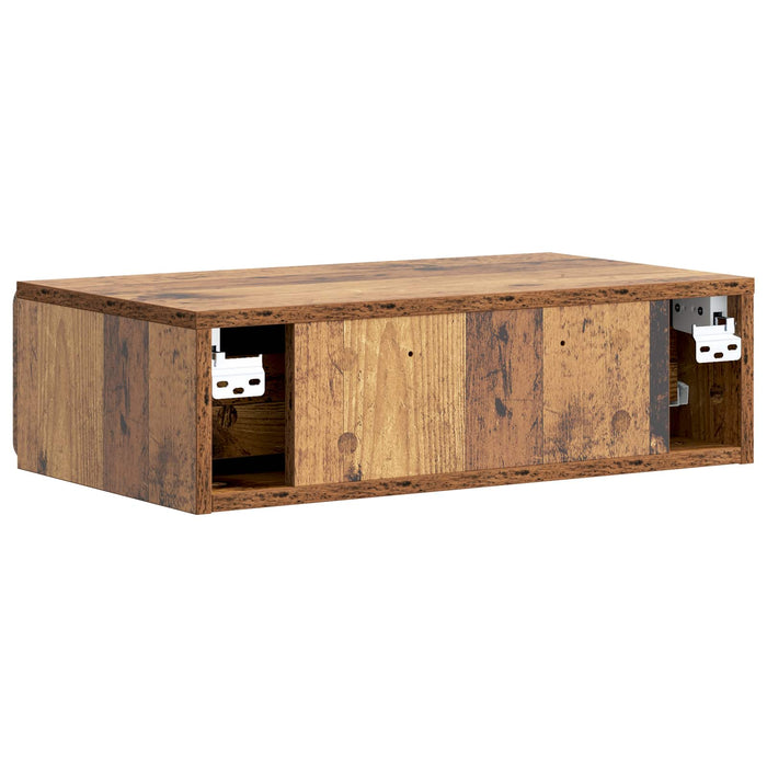 Masă laterală montată pe perete Lemn vechi 59 x 34,5 x 17 cm - WALTI WALTI
