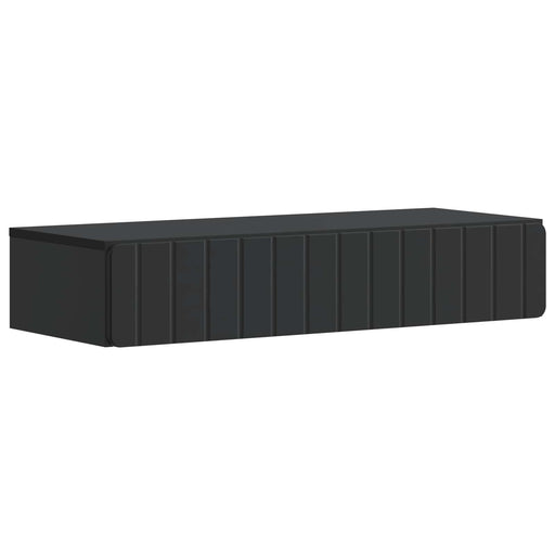 Masă laterală montată pe perete Negru 87,5 x 34,5 x 17 cm - WALTI WALTI