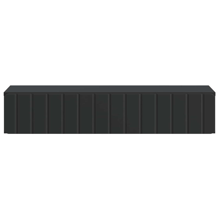 Masă laterală montată pe perete Negru 87,5 x 34,5 x 17 cm - WALTI WALTI