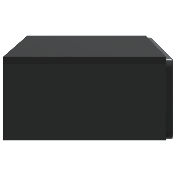 Masă laterală montată pe perete Negru 87,5 x 34,5 x 17 cm - WALTI WALTI