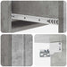 Masă laterală montată pe perete Gri Beton 87,5 x 34,5 x 17 cm - WALTI WALTI