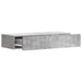 Masă laterală montată pe perete Gri Beton 87,5 x 34,5 x 17 cm - WALTI WALTI