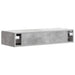 Masă laterală montată pe perete Gri Beton 87,5 x 34,5 x 17 cm - WALTI WALTI