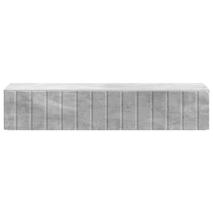 Masă laterală montată pe perete Gri Beton 87,5 x 34,5 x 17 cm - WALTI WALTI