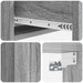 Masă laterală montată pe perete Sonoma gri 87,5 x 34,5 x 17 cm - WALTI WALTI
