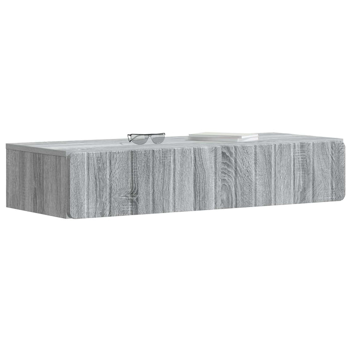 Masă laterală montată pe perete Sonoma gri 87,5 x 34,5 x 17 cm - WALTI WALTI