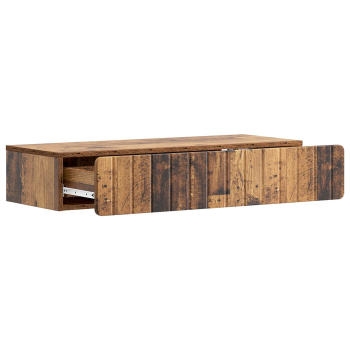 Masă laterală montată pe perete Lemn vechi 87,5 x 34,5 x 17 cm - WALTI WALTI
