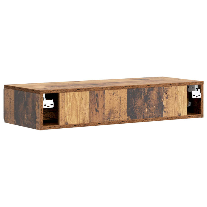 Masă laterală montată pe perete Lemn vechi 87,5 x 34,5 x 17 cm - WALTI WALTI