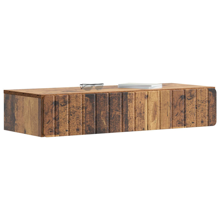 Masă laterală montată pe perete Lemn vechi 87,5 x 34,5 x 17 cm - WALTI WALTI