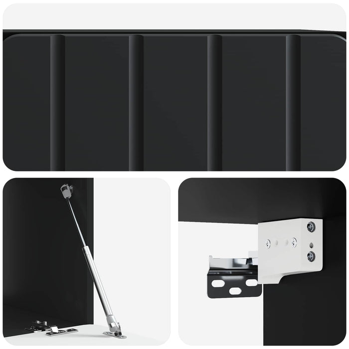 Oglindă TV montată pe perete Pe perete Negru 59,5 x 41 x 30 cm - WALTI WALTI