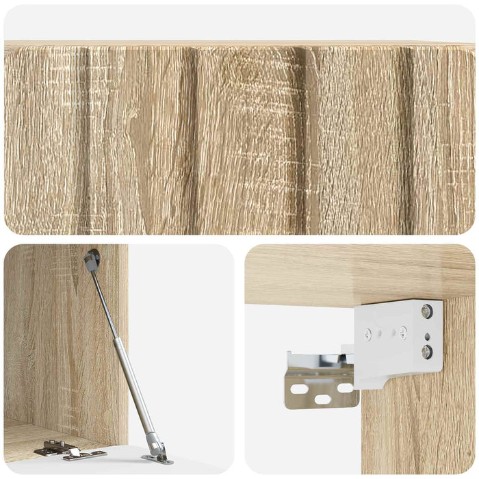 Oglindă TV montată pe perete Stejar Sonoma 59,5 x 41 x 30 cm - WALTI WALTI
