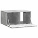 Oglindă TV montată pe perete Gri Beton 59,5 x 41 x 30 cm - WALTI WALTI