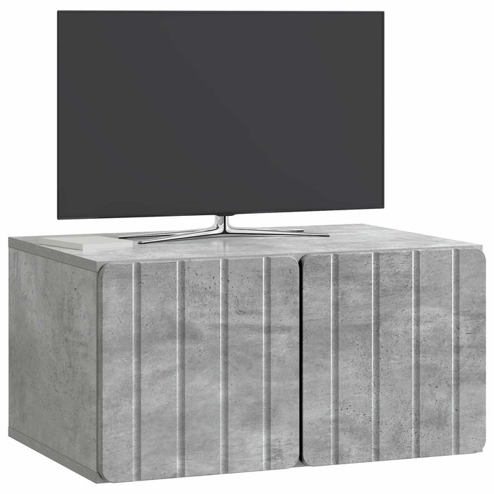 Oglindă TV montată pe perete Gri Beton 59,5 x 41 x 30 cm - WALTI WALTI