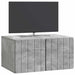 Oglindă TV montată pe perete Gri Beton 59,5 x 41 x 30 cm - WALTI WALTI