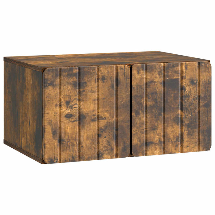 Oglindă TV montată pe perete Stejar fumuriu 59,5 x 41 x 30 cm - WALTI WALTI