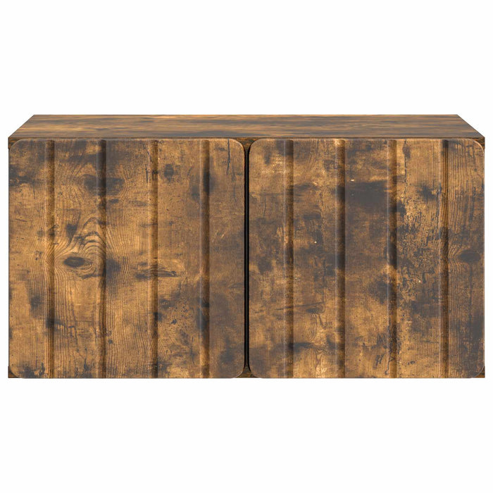 Oglindă TV montată pe perete Stejar fumuriu 59,5 x 41 x 30 cm - WALTI WALTI