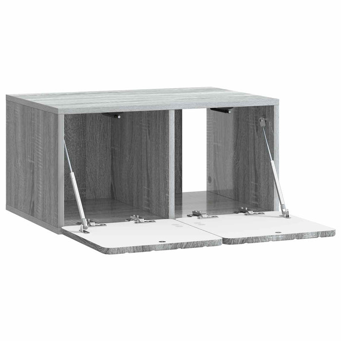 Oglindă TV montată pe perete Sonoma gri 59,5 x 41 x 30 cm - WALTI WALTI