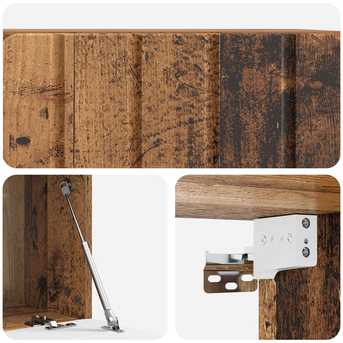 Oglindă TV montată pe perete Lemn vechi 59,5 x 41 x 30 cm - WALTI WALTI