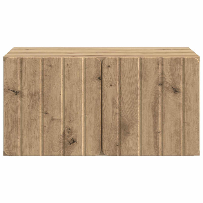 Oglindă TV montată pe perete Stejar Artizanal 59,5 x 41 x 30 cm - WALTI WALTI