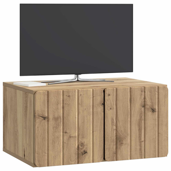 Oglindă TV montată pe perete Stejar Artizanal 59,5 x 41 x 30 cm - WALTI WALTI