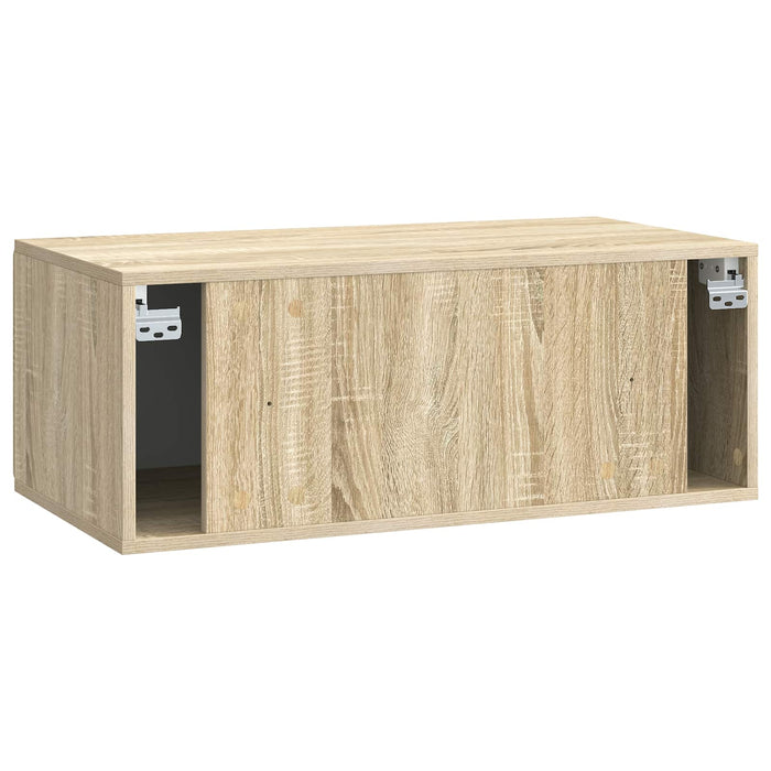 Oglindă TV montată pe perete Stejar Sonoma 78,5 x 41 x 30 cm - WALTI WALTI