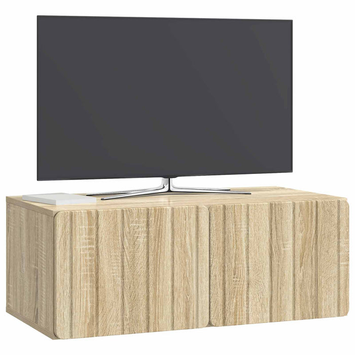 Oglindă TV montată pe perete Stejar Sonoma 78,5 x 41 x 30 cm - WALTI WALTI