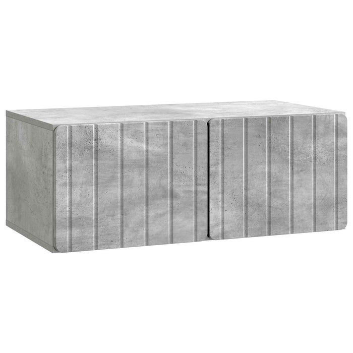 Oglindă TV montată pe perete Gri Beton 78,5 x 41 x 30 cm - WALTI WALTI